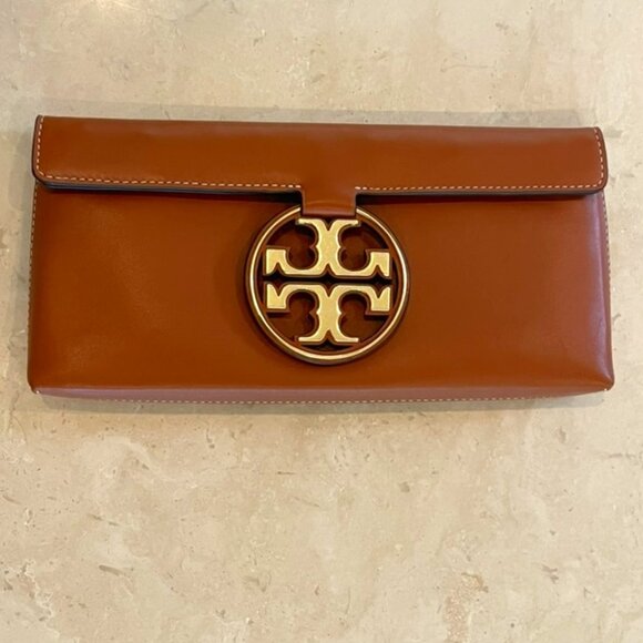 Tory Burch Miller Port Clutch with Dust Bag - Picture 1 of 6